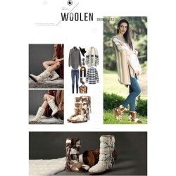 Bottes UGG Style Casual avec Tenue Quotidienne